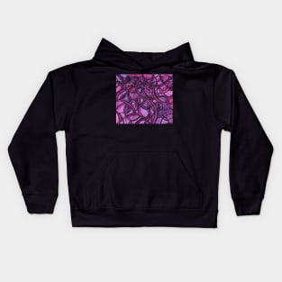 Purple Dayz Abstract patterned print Kids Hoodie